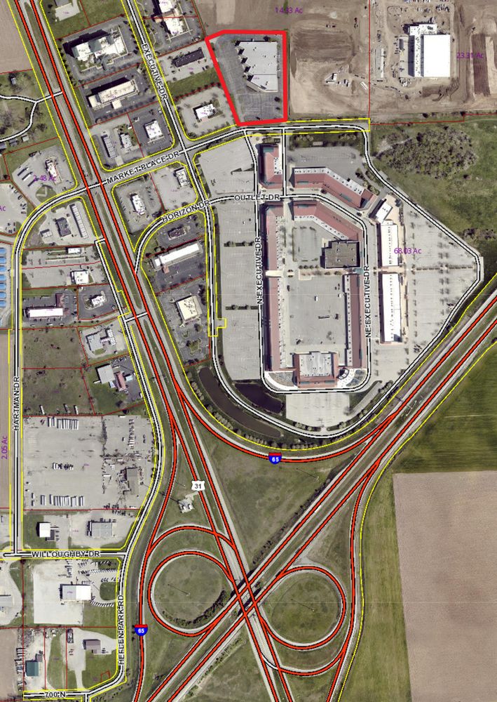 Retail/Office Space Suite 3254: 3250 W Market Place Dr, Edinburgh, IN 46124